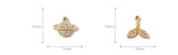 10pcs/lot  High-quality Alloy Diamond satellite fishtail planet alloy electroplating pendant DIY earrings necklace women accessories