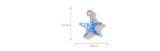 10pcs/lot High-quality Alloy Ocean Star Mini Colorful Starfish Alloy Oil Dropping Pendant DIY Pendant Bracelet Accessories