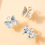 10pcs/lot  High-quality Alloy Simple bow bow pendant pendant bracelet diy pendant alloy electroplating accessories accessories