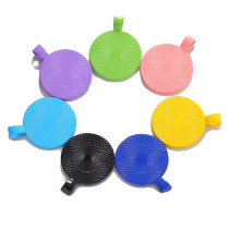 100pcs/lot Alloy 25mm inner diameter round color alloy bottom bracket time gem pendant diy key chain accessories