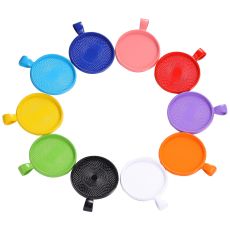 100pcs/lot Alloy 25mm inner diameter round color alloy bottom bracket time gem pendant diy key chain accessories