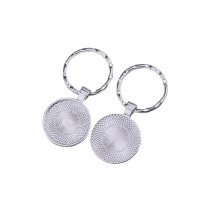 100pcs/lot Alloy  jewelry accessories diy, inner diameter 25mm, round alloy key ring with time gem bottom bracket