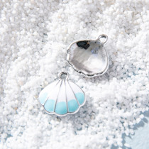 10pcs/lot  High-quality Alloy Ocean Series Mini Alloy Shell Pendant diy Pendant Earrings Bracelet Girl Jewelry Oil Drop Sand Gold Accessories