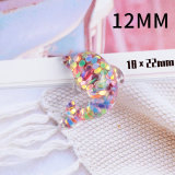 12MM Seahorse shell starfish resin Snaps Buttons