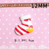12MM Christmas Boots and gloves resin Snaps Buttons