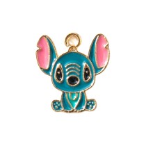 10pcs/lot  High-quality Alloy Stitch cartoon cute pendant bracelet key chain diy pendant alloy oil dripping accessories