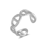 New Stainless Steel Open Adjustable Ring