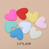 Frosted color resin heart resin suitable for 20MM Snaps Buttons