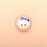 Cartoon Disney Donald Duck Mickey resin suitable for 18MM Snaps Buttons