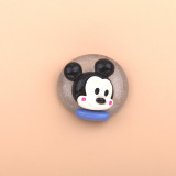Cartoon Disney Donald Duck Mickey resin suitable for 18MM Snaps Buttons