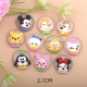 Cartoon Disney Donald Duck Mickey resin suitable for 18MM Snaps Buttons