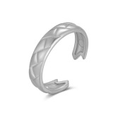 New Stainless Steel Open Adjustable Ring