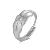 New Stainless Steel Open Adjustable Ring