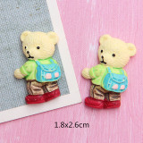 Cartoon Bear Rabbit resin suitable for 18MM Snaps Buttons