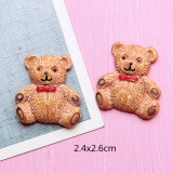 Cartoon Bear Rabbit resin suitable for 18MM Snaps Buttons