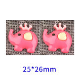 Cartoon Elephant resin suitable for 18MM Snaps Buttons