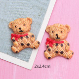 Cartoon Bear Rabbit resin suitable for 18MM Snaps Buttons