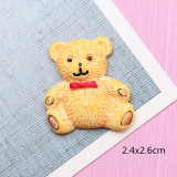 Cartoon Bear Rabbit resin suitable for 18MM Snaps Buttons