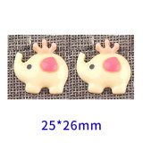 Cartoon Elephant resin suitable for 18MM Snaps Buttons