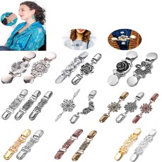 Retro brooch clip duck bill clip shawl scarf cardigan sweater tie brooch clip