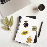 50pcs Milk electric car breakfast graffiti stickers decorative suitcase notebook waterproof detachable stickers
