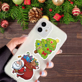 50pcs Christmas graffiti stickers decorative suitcase notebook waterproof detachable stickers