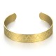 Stainless steel five pointed star embellished opening adjustable bracelet