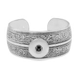 18MM Metal Snap buttons Bangle  Ancient silver bracelet  Snaps button jewelry wholesale