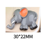 Cartoon Elephant resin suitable for 18MM Snaps Buttons