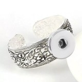 18MM Metal Snap buttons Bangle  Ancient silver bracelet  Snaps button jewelry wholesale