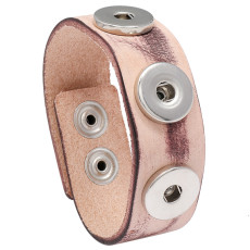 Vintage Noosa detachable diy button cowhide bracelet personality bracelet  18MM Snaps button jewelry wholesale