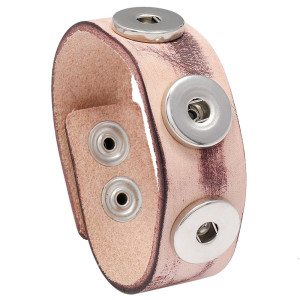 Vintage Noosa detachable diy button cowhide bracelet personality bracelet  18MM Snaps button jewelry wholesale
