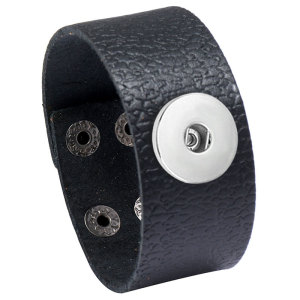 Punk Vintage Men's Wide Leather Cowhide Bracelet Hand woven Leather Bracelet genuine leather  20MM Snaps button jewelry wholesale