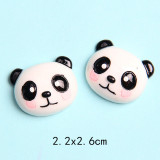 Cartoon Panda resin suitable for 18MM Snaps Buttons