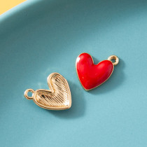 10pcs/lot  High-quality Alloy Love three-dimensional cartoon necklace pendant bracelet female diy pendant alloy oil dripping accessories