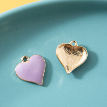 10pcs/lot  High-quality Alloy Love pendant necklace bracelet female diy pendant alloy oil dripping accessories