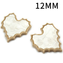 12MM Love button five pointed star Metal snap button  DIY jewelry