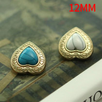 12mm love Metal snap button  DIY jewelry
