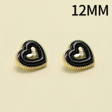 12mm Love Sun Triangle Metal snap button  DIY jewelry