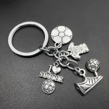 Key Chain Football Basketball Football Baseball Cheerleaders Alloy Key Chain