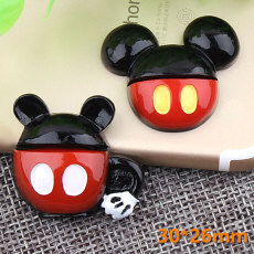 Cartoon Mickey Minnie DIY resin suitable  20MM Snaps Buttons Charms