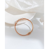 Stainless steel ball zircon magnetic clasp bracelet