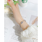 Stainless steel zircon bracelet