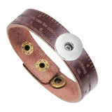 Cowhide student scale ruler bracelet  18MM Snaps button jewelry wholesale