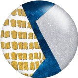 20MM pattern  Print glass snaps buttons  DIY jewelry
