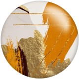 20MM pattern Print glass snaps buttons  DIY jewelry