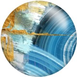 20MM  pattern Print glass snaps buttons  DIY jewelry