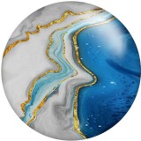 20MM  pattern Print glass snaps buttons  DIY jewelry