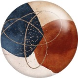 20MM  pattern Print glass snaps buttons  DIY jewelry