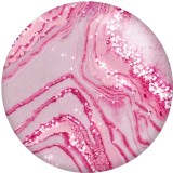20MM Pink pattern  Print glass snaps buttons  DIY jewelry
